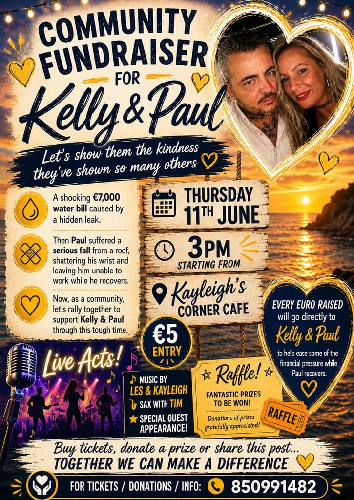 Poster for Community Fundraiser