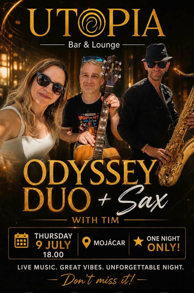 Poster for Odyssey Duo + Sax with Tim