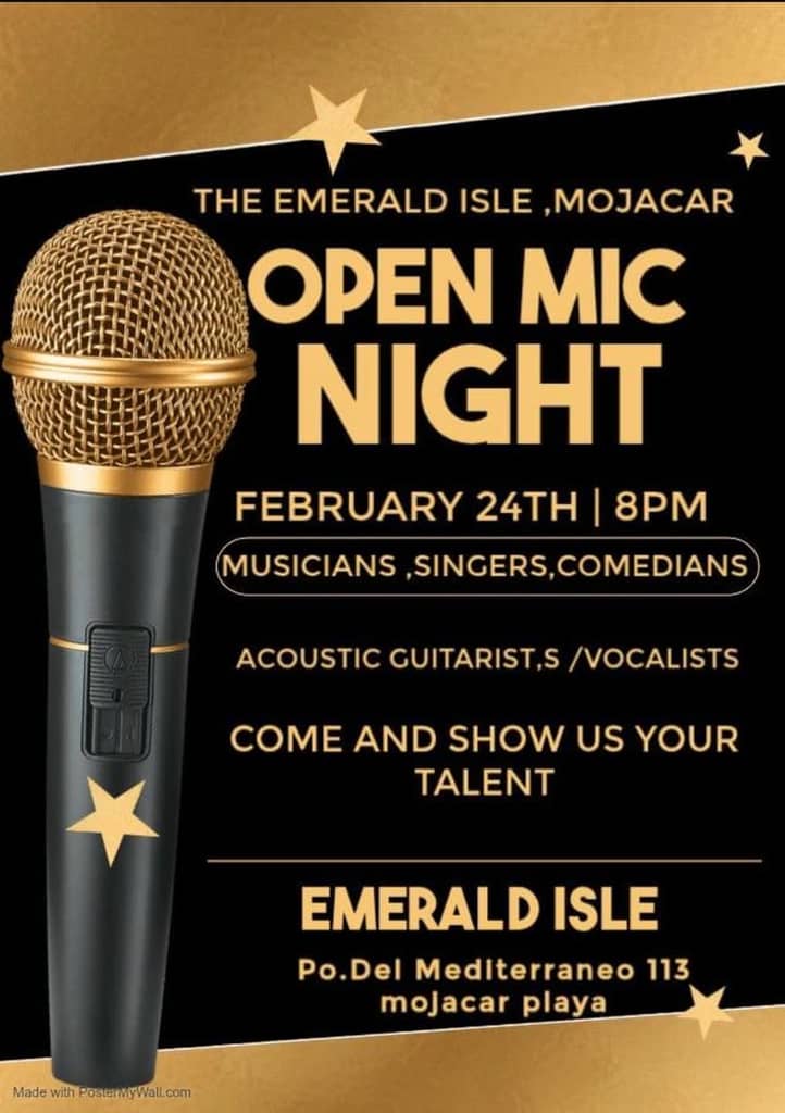 Poster for Open Mic Night
