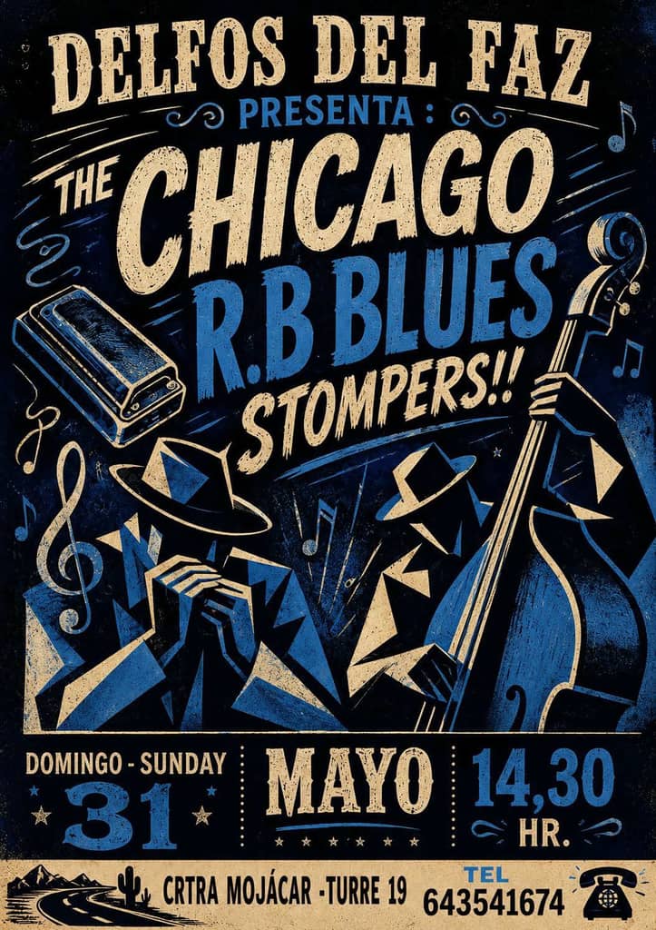 Poster for Chicago Blues RB Stompers